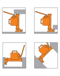 CRIC HYDRAULIQUE A PATTE -...