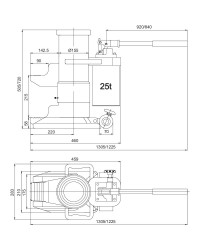 CRIC HYDRAULIQUE A PATTE -...